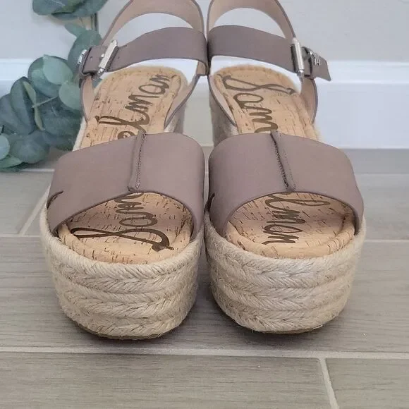 NIB Sam Edelman Maura Espadrille Wedge Sandal size 10.5 - Picture 4 of 13